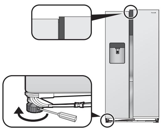 PANASONIC NR-BS53VX3 - Se la porta destra è più Bassa della porta sinistra - 1