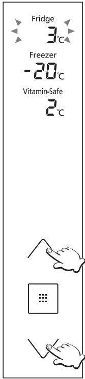PANASONIC NR-BS53VX3 - Setting the temperature - 5