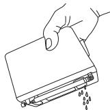 PANASONIC RF-D20BTEG - Précautions d'utilisation autour de la présence d'eau - 2
