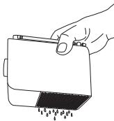 PANASONIC RF-D20BTEG - Ostrzeżenie dotyczȩc korzystania w;poblizu wody - 1