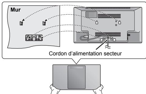 PANASONIC SC-HC1020EG - Instructions pour le montage mural - 9