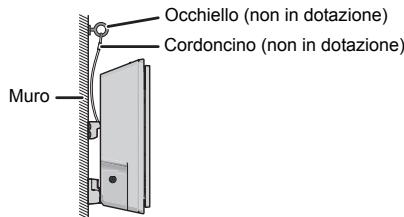 PANASONIC SC-HC1020EG - Installare il cordoncino anticaduta (non in dotazione) sulla parete. - 1