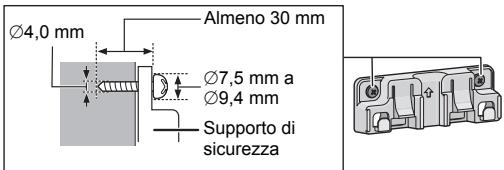 PANASONIC SC-HC1040EG - Fissare alla parete il supporto di sicurezza con due viti (non in dotazione). - 1