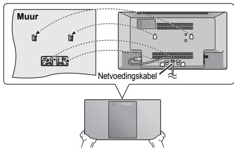 PANASONIC SC-HC1040EG - Instructies voor de muurmontage - 9