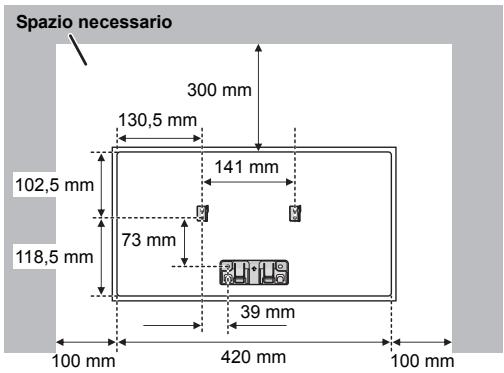 PANASONIC SC-HC400EG - A Cordoncino anticaduta (non in dotazione) Piegare due volte il cavo alla punta,eparando ciascuna estremita di 45^ e 5 mm e insertire nei fori. - 2