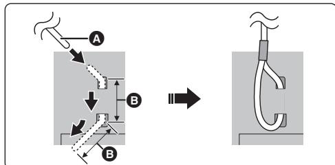 PANASONIC SC-HC400EG - Bringen Sie das Seil zur Sturzprüvention (nicht mitgeliefert) an thisem Gerät an. - 1