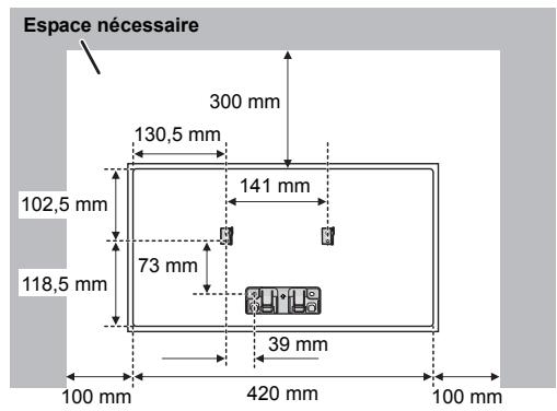 PANASONIC SC-HC400EG - Instructions pour le montage mural - 6