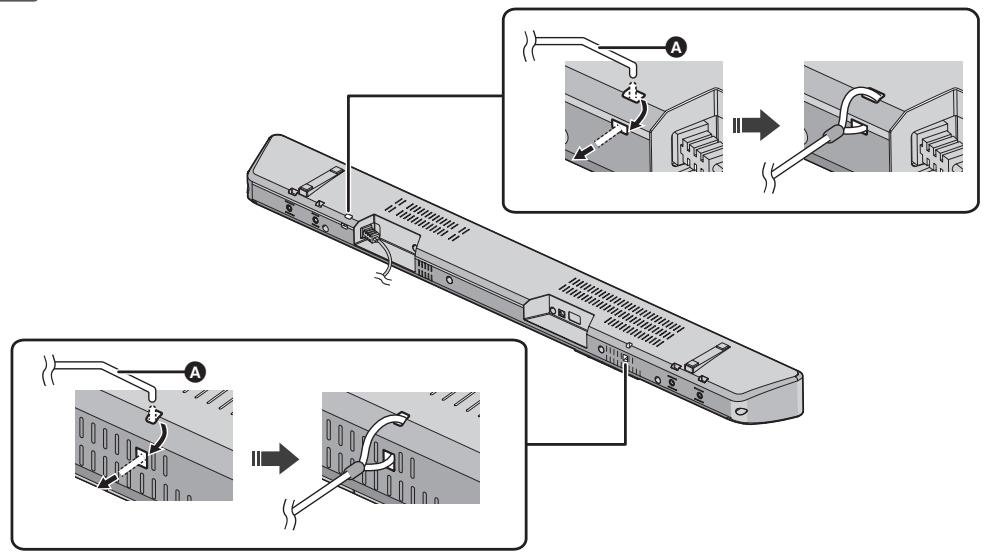 PANASONIC SC-HTB488EG - Bringen Sie das Kabel am Hauptgerät an. - 1