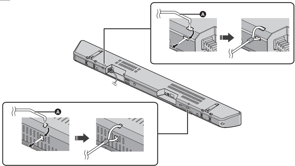 PANASONIC SC-HTB488EG - Bevestig het koord aan het hoofdtoestel. - 1