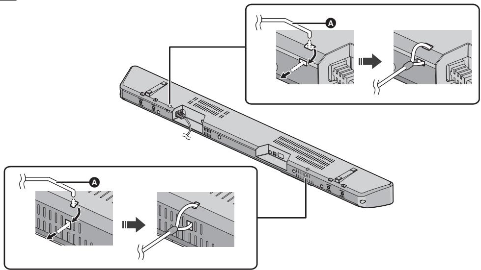 PANASONIC SC-HTB488EG - Collegare il cordoncino all'unità principale. - 1
