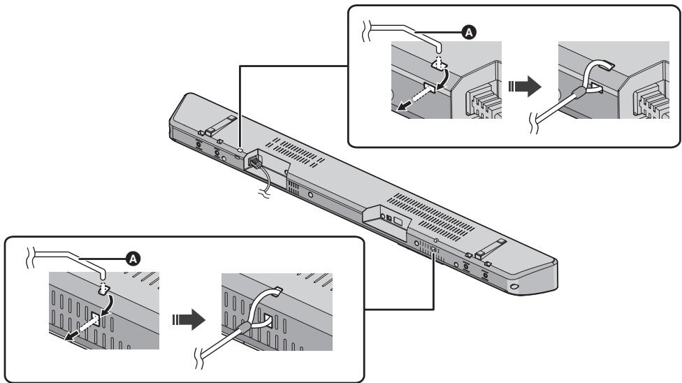 PANASONIC SC-HTB488EG - Bringen Sie das Kabel am Hauptgerät an. - 1