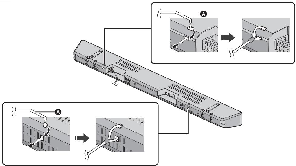 PANASONIC SC-HTB488EG - Attachez la cordelette à l'appareil principal. - 1