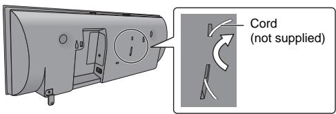PANASONIC SC-NE1 - Attach the fall prevention cord (not supplied) to this unit. - 1