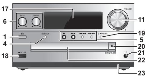 PANASONIC SC-PMX80EG - Liste der Bedienelemente - 2