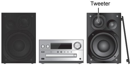 PANASONIC SC-PMX80EG - Plaatsing van de luidsprekers - 1