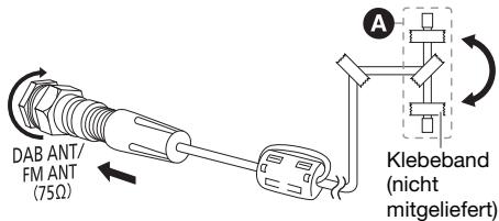 PANASONIC SC-UX102E - Verbinden Sie die DAB-Antenne. - 1