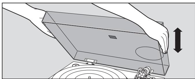 PANASONIC SL-1200GEG - Montare il coperchio antipolvere - 1