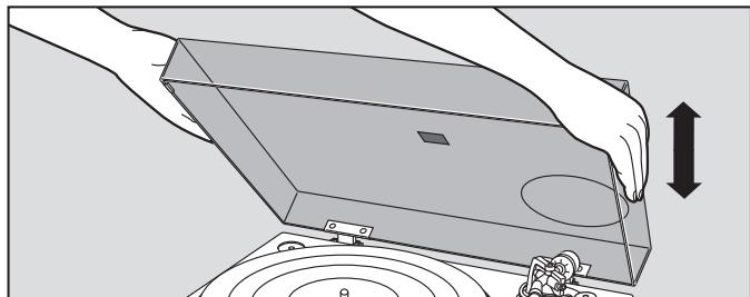 PANASONIC SL-1200GEG - Fit the dust cover - 1