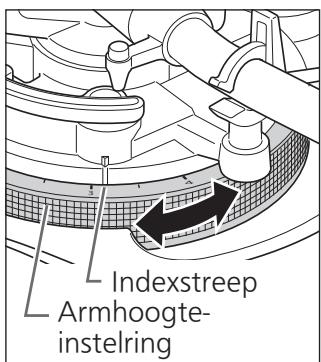 PANASONIC SL-1200GEG - Stel de hoogte af met de armhoogte-instelring. - 1