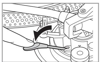 PANASONIC SL-1200GEG - Abbassare la leva di sollevamento/abbassamento braccio. - 1