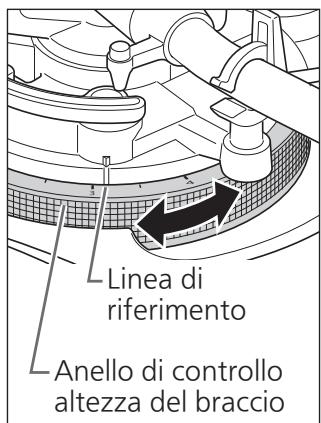 PANASONIC SL-1200GEG - Regolare l'altezza con l'anello di controllo altezza del braccio. - 1