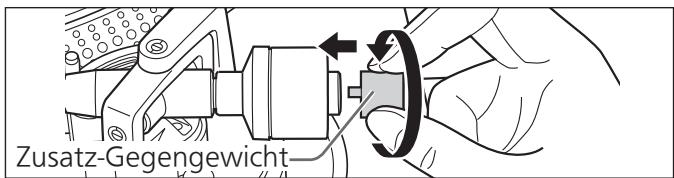 PANASONIC SL-1200GEG - Bringen Sie das Gegengewicht am hinteren Ende des Tonarms an. - 2