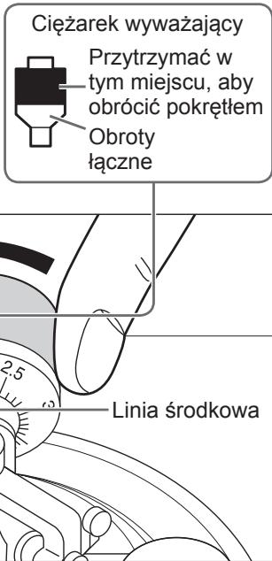 PANASONIC SL-1200GEG - Obracać ciężarek wyważający, aby ustawić nacisk właściwy dla używanej wkładki. - 1
