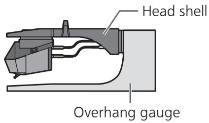 PANASONIC SL-1200GEG - Adjust the overhang. - 1