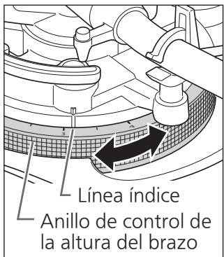 PANASONIC SL-1200GEG - Ajuste la altura con el anillo de control de la altura del brazo. - 1