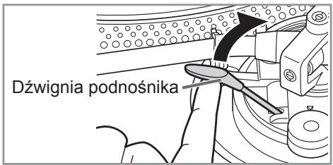 PANASONIC SL-1200GEG - Unieść dźwignię podnośnika i przesunąć ramię tonowe nad płytę. - 1