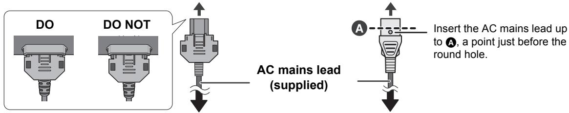 PANASONIC STC700DE - AC mains lead connection - 2