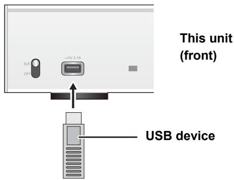 PANASONIC STC700DE - Connect a USB device to the unit. - 1