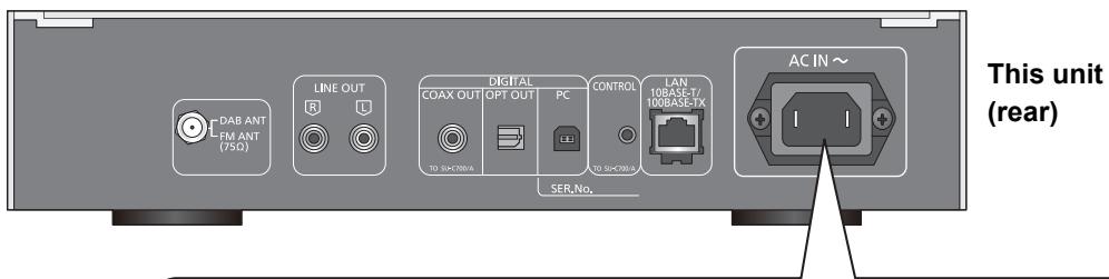 PANASONIC STC700DE - AC mains lead connection - 1
