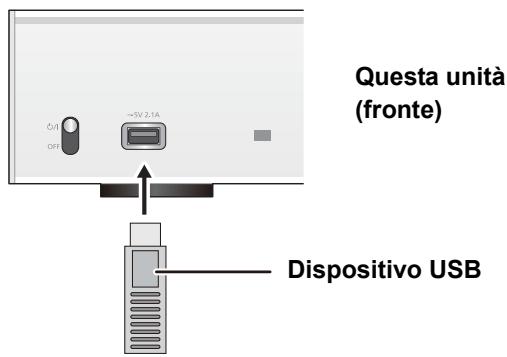 PANASONIC STC700DE - Collegare un dispositivo USB all'unità. - 1