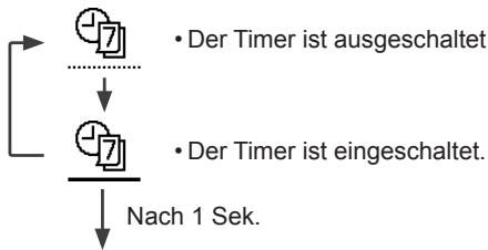 PANASONIC WH-SDC16H9E8 - Wählen Sie dieses Symbol zum Ein- und Ausschalten sowie zum Einstellen des Wochentimers. - 1