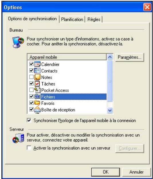 HP IPAQ HW6500 - Comment faire pour maintenir la synchronisation des fichiers de l'ordinateur personnel et du HP iPAQ ? - 1