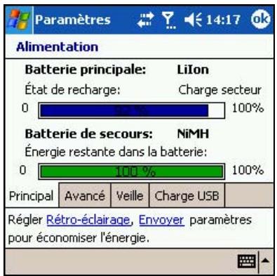 HP IPAQ HW6515 - Comment faire pour optimiser l'autonomie de la batterie et vérifier le niveau de charge ? - 1