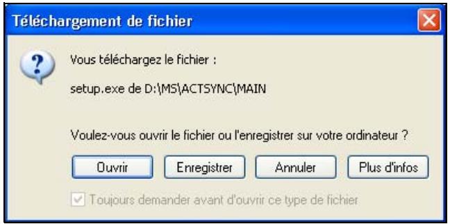 HP IPAQ HW6515 - Lorsque la fenêtre Installation de Microsoft ActiveSync s'affiche, cliquez sur Suivant. - 3