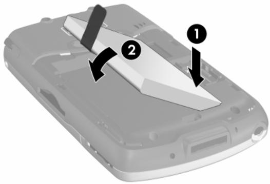 HP IPAQ HW6515 - Comment faire pour insérer et retirer correctement la batterie ? - 1