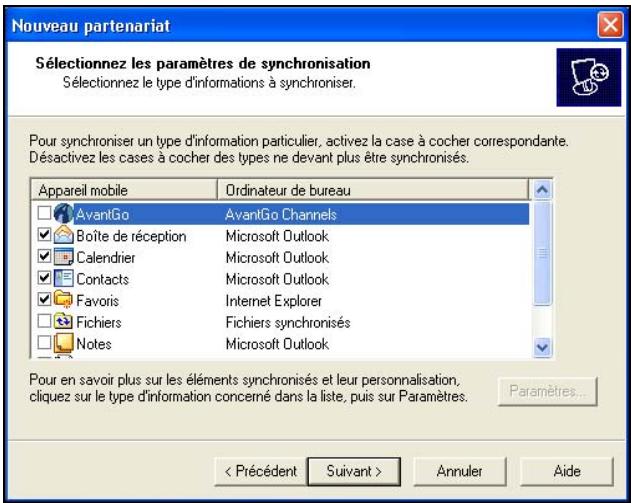 HP IPAQ HW6515 - Comment faire pour creer un partenariat ActiveSync ? - 4