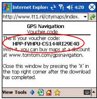 HP IPAQ HW6515 - Téléchargement d'une carte - 3