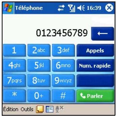HP IPAQ HW6515 - Émission d'un appel - 2