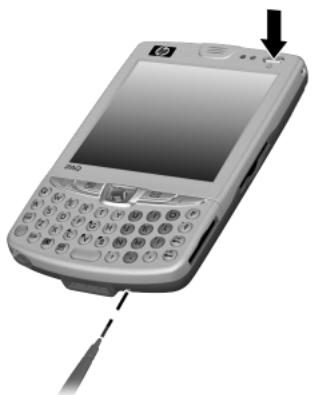 HP IPAQ HW6515 - Comment faire pour executer une réinitialisation matérielle (complete)? - 1