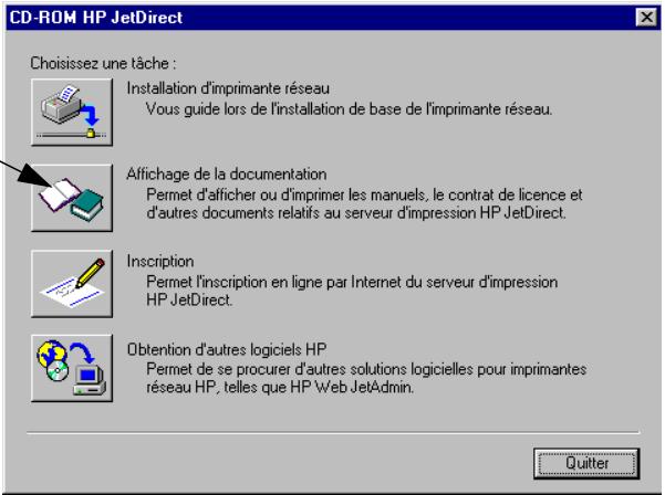 HP JETDIRECT EX PLUS - Visualisation des documents du CD-ROM - 1