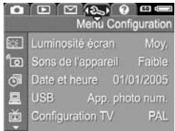 HP PHOTOSMART M415 - Menus de l'appareil photo - 4