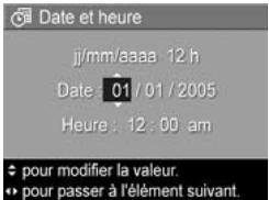 HP PHOTOSMART M415 - Date et heures - 1