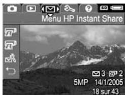 HP PHOTOSMART M415 - Menus de l'appareil photo - 3