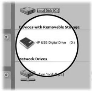 HP USB DIGITAL DRIVE - Zugreifen auf das Digital Drive - 1