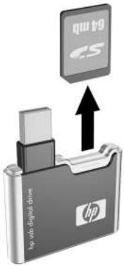 HP USB DIGITAL DRIVE - Retrait de la carte mémoire SD - 2
