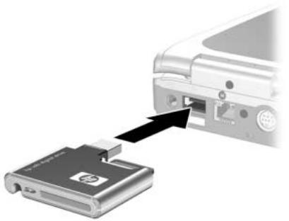 HP USB DIGITAL DRIVE - Connexion du HP USB Digital Drive à un port USB - 1
